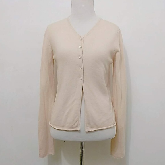 Dkny Sweaters - DKNY 100% Cashmere Cardigan Sweater Pale Peach